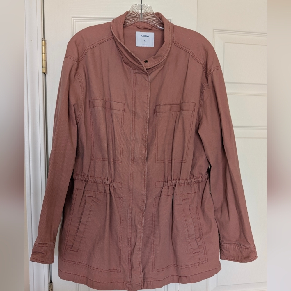 Old Navy Women's Dusty Rose Utility Jacket